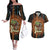 Black Girl Power Couples Matching Off The Shoulder Long Sleeve Dress and Hawaiian Shirt Happy International Women's Day