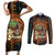 Black Girl Power Couples Matching Short Sleeve Bodycon Dress and Long Sleeve Button Shirt Happy International Women's Day
