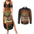 Black Girl Power Couples Matching Summer Maxi Dress and Long Sleeve Button Shirt Happy International Women's Day
