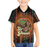 Black Girl Power Family Matching Summer Maxi Dress and Hawaiian Shirt Happy International Women's Day