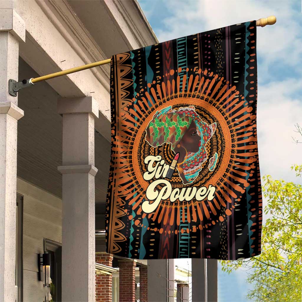 Black Girl Power Garden Flag Happy International Women's Day