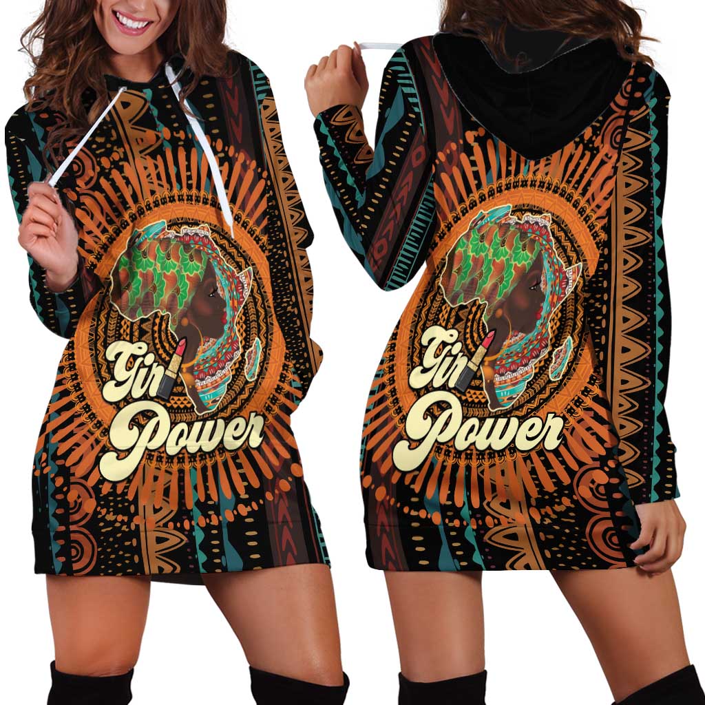 Black Girl Power Hoodie Dress Happy International Women's Day