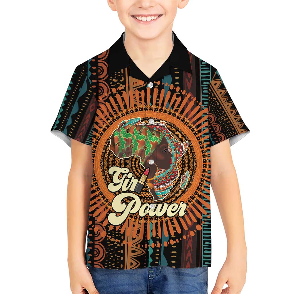Black Girl Power Kid Hawaiian Shirt Happy International Women's Day