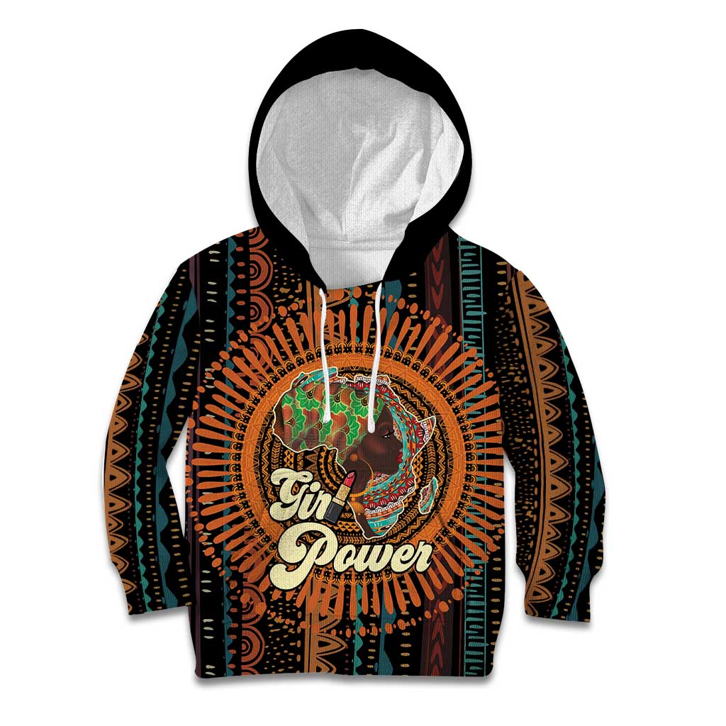 Black Girl Power Kid Hoodie Happy International Women's Day