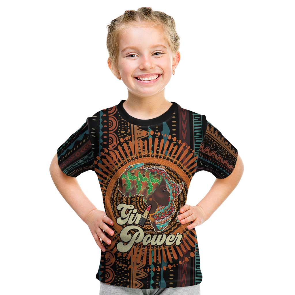 Black Girl Power Kid T Shirt Happy International Women's Day