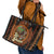 Black Girl Power Leather Tote Bag Happy International Women's Day