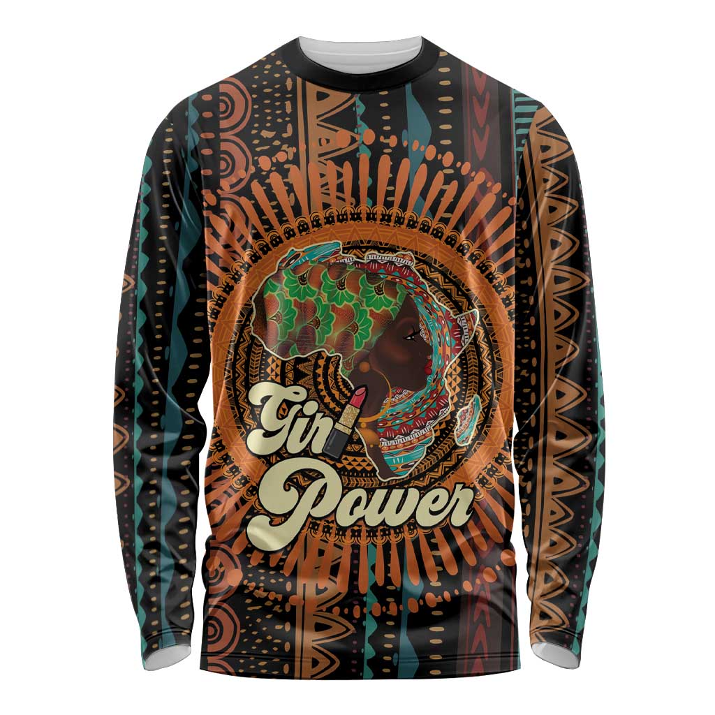 Black Girl Power Long Sleeve Shirt Happy International Women's Day