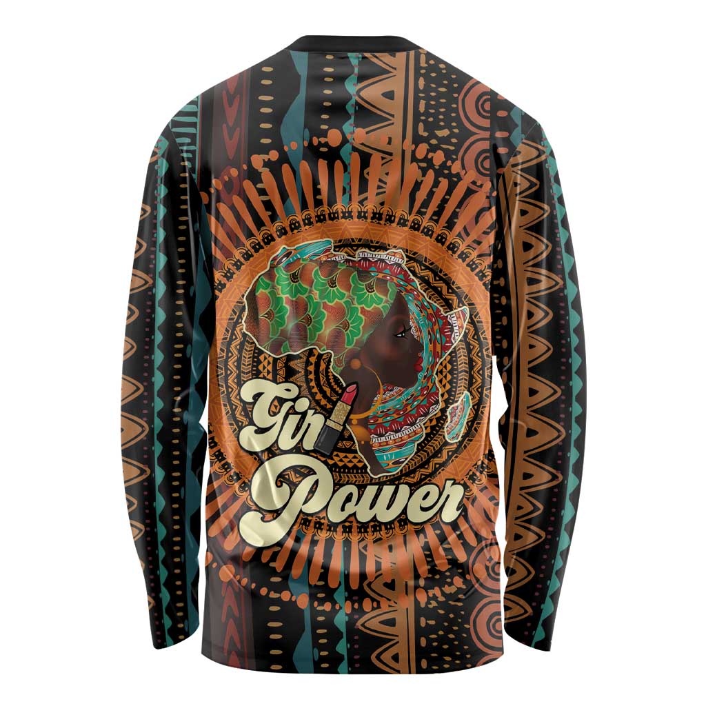 Black Girl Power Long Sleeve Shirt Happy International Women's Day