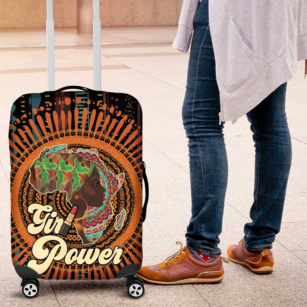 Black Girl Power Luggage Cover Happy International Women's Day