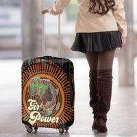 Black Girl Power Luggage Cover Happy International Women's Day