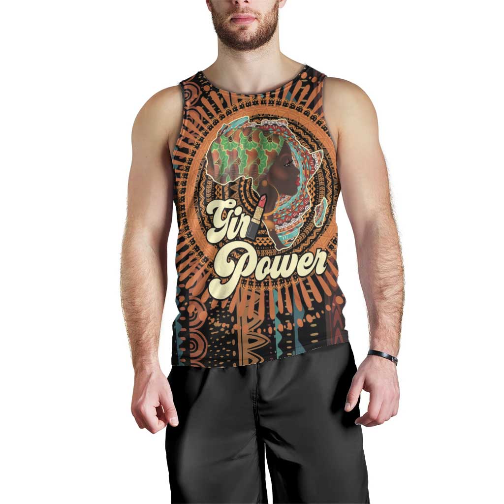Black Girl Power Men Tank Top Happy International Women's Day