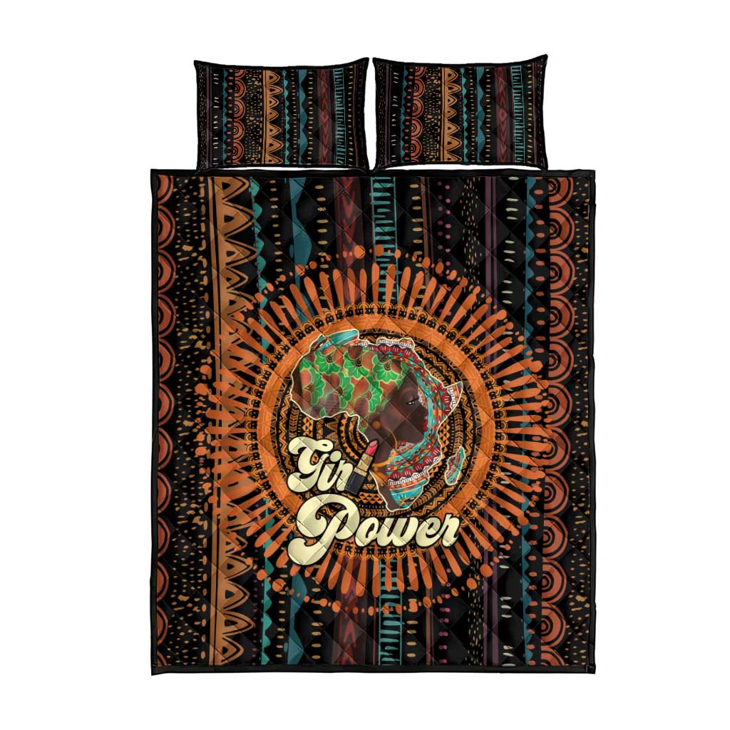 Black Girl Power Quilt Bed Set Happy International Women's Day - Wonder Print Shop