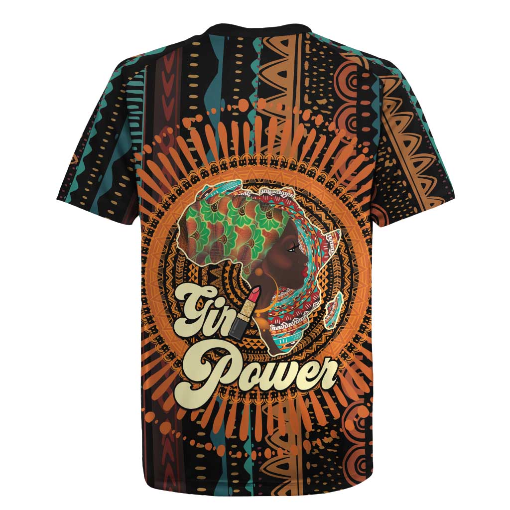 Black Girl Power Rugby Jersey Happy International Women's Day - Wonder Print Shop