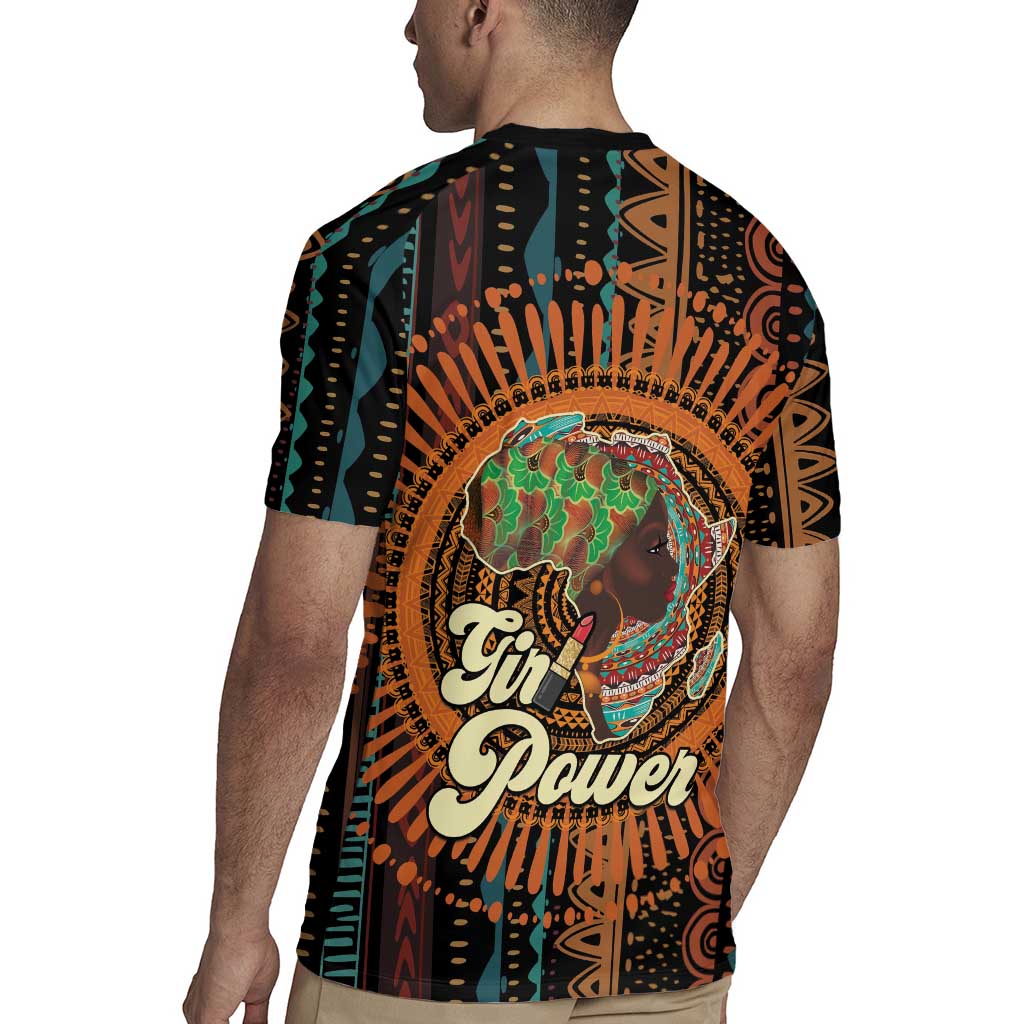 Black Girl Power Rugby Jersey Happy International Women's Day - Wonder Print Shop