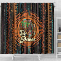 Black Girl Power Shower Curtain Happy International Women's Day - Wonder Print Shop
