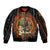 Black Girl Power Sleeve Zip Bomber Jacket Happy International Women's Day - Wonder Print Shop
