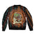 Black Girl Power Sleeve Zip Bomber Jacket Happy International Women's Day - Wonder Print Shop
