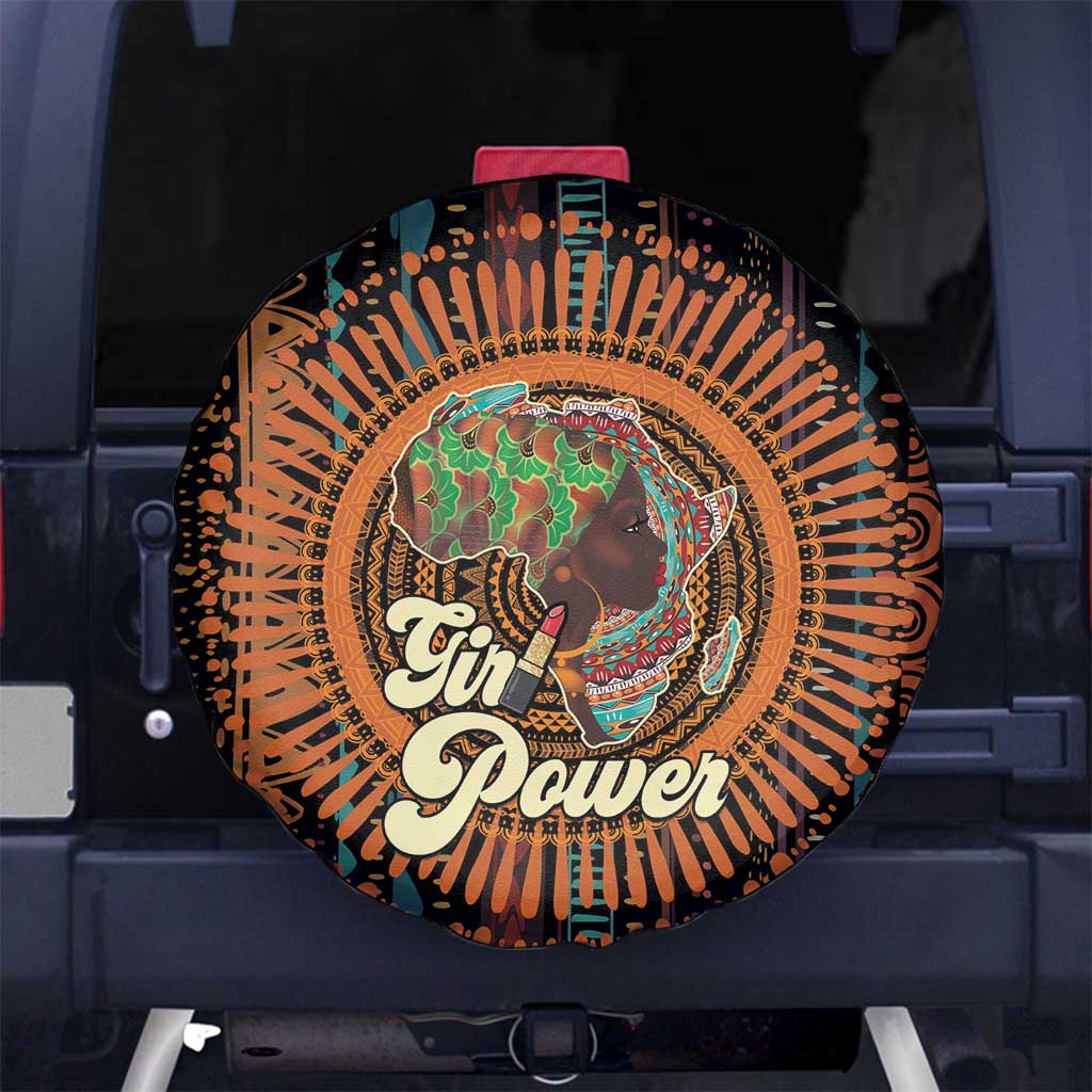 Black Girl Power Spare Tire Cover Happy International Women's Day - Wonder Print Shop