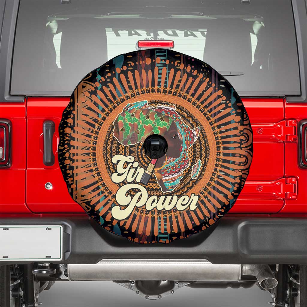 Black Girl Power Spare Tire Cover Happy International Women's Day - Wonder Print Shop