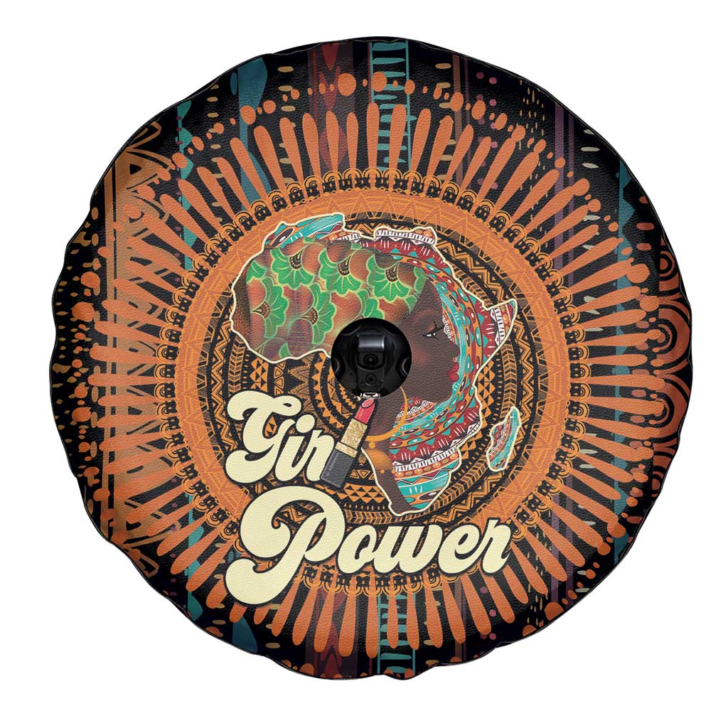 Black Girl Power Spare Tire Cover Happy International Women's Day - Wonder Print Shop