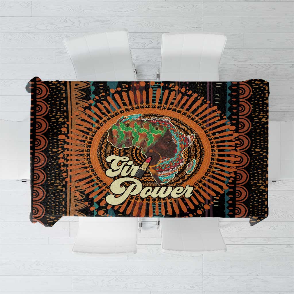 Black Girl Power Tablecloth Happy International Women's Day - Wonder Print Shop