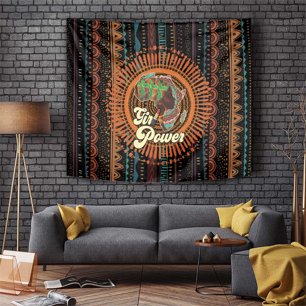 Black Girl Power Tapestry Happy International Women's Day - Wonder Print Shop
