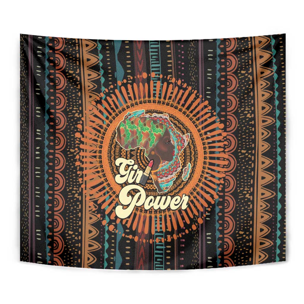 Black Girl Power Tapestry Happy International Women's Day - Wonder Print Shop