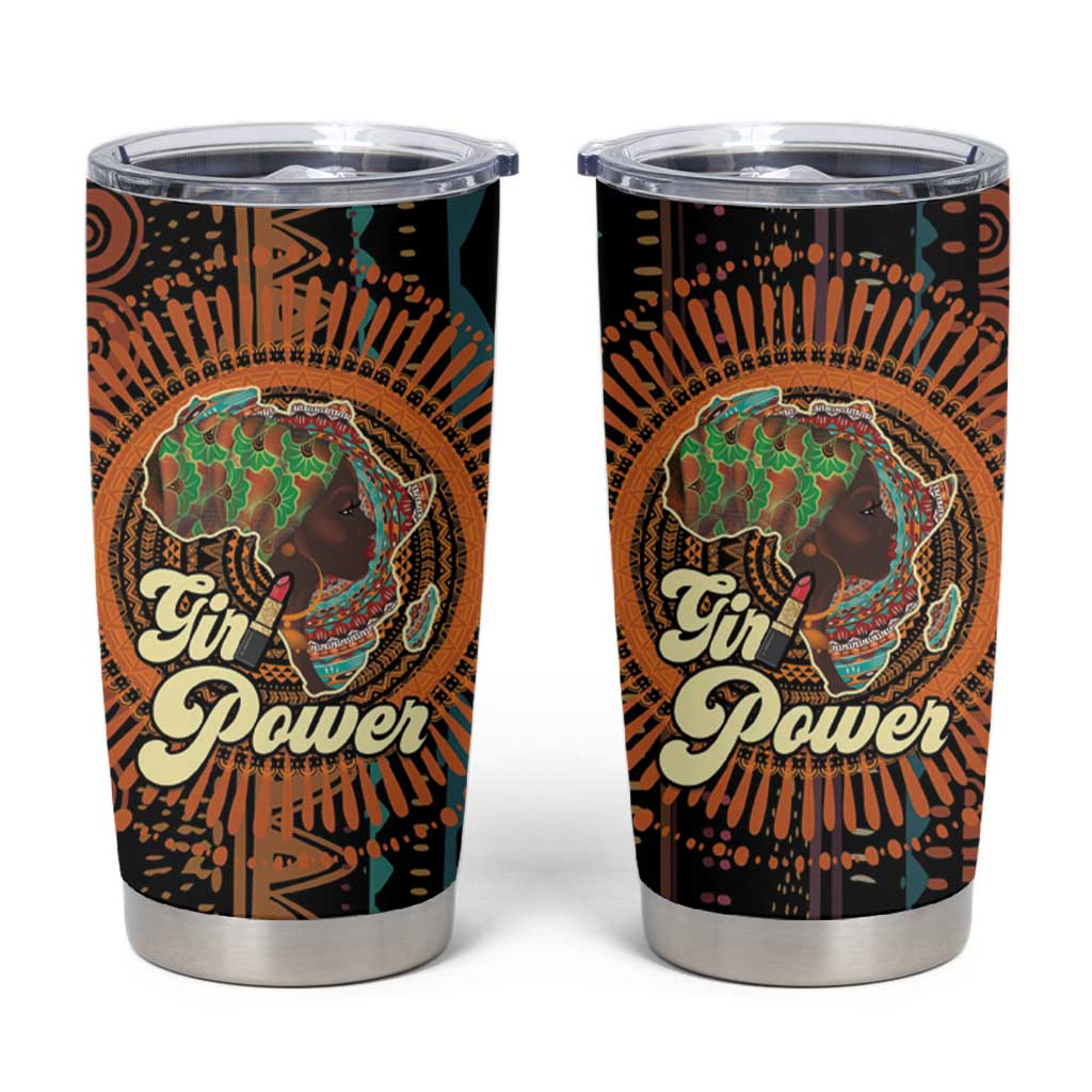 Black Girl Power Tumbler Cup Happy International Women's Day - Wonder Print Shop