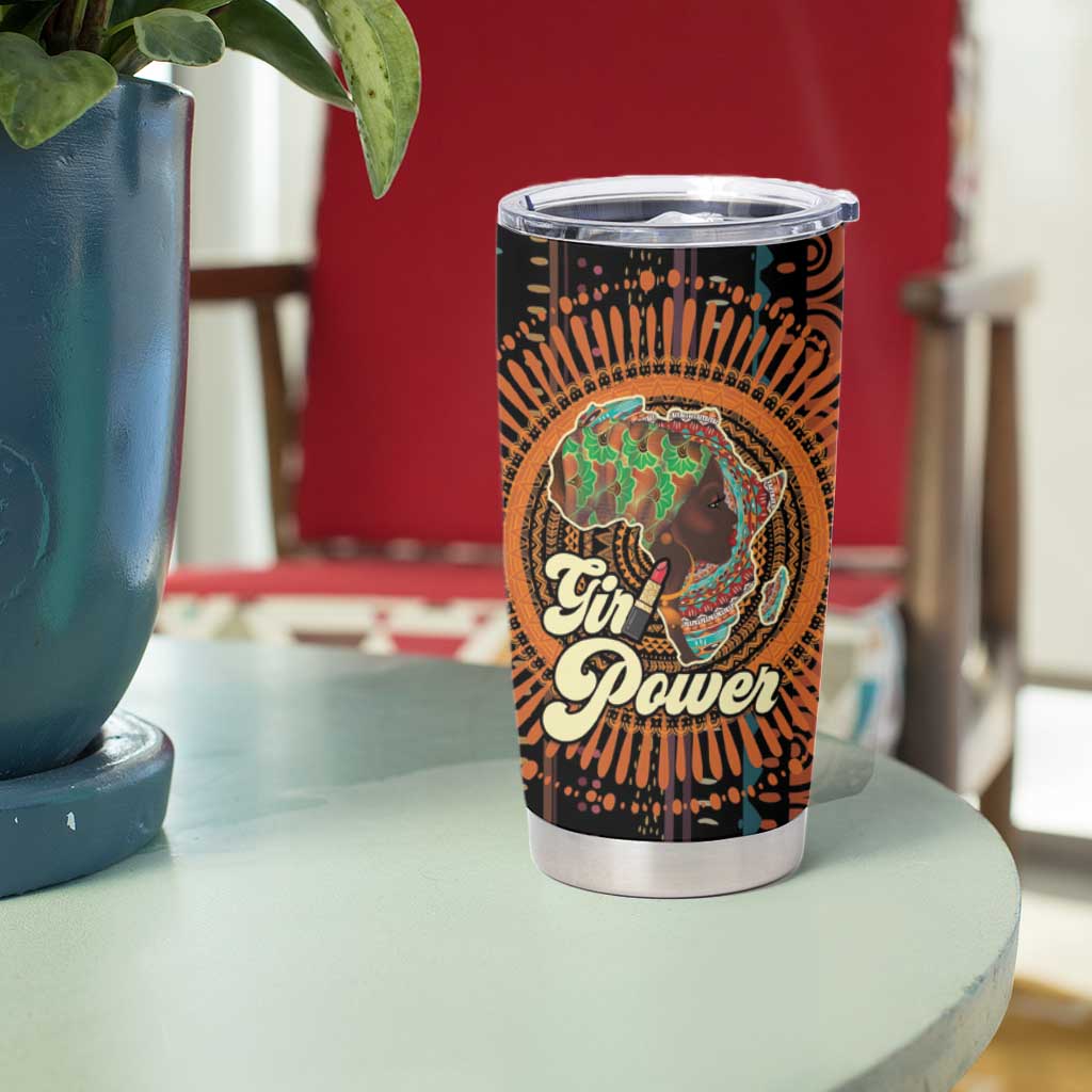 Black Girl Power Tumbler Cup Happy International Women's Day - Wonder Print Shop