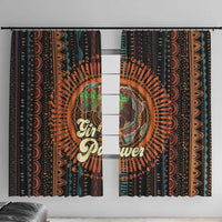 Black Girl Power Window Curtain Happy International Women's Day - Wonder Print Shop