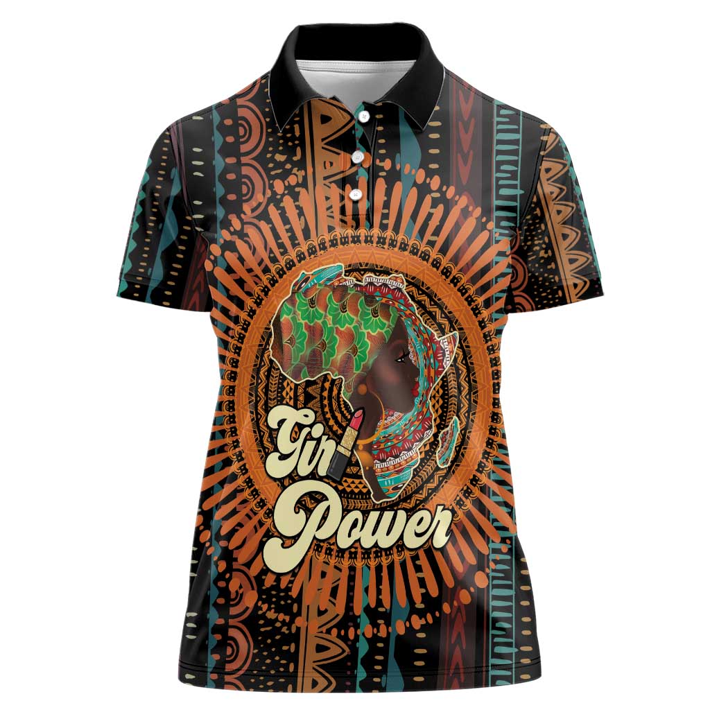 Black Girl Power Women Polo Shirt Happy International Women's Day - Wonder Print Shop