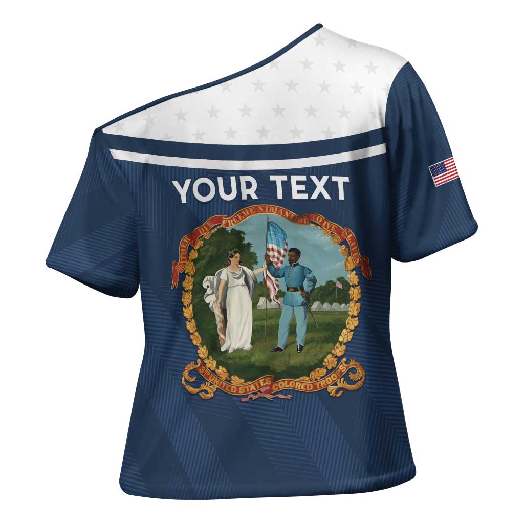 Personalized 3rd United States Colored Troops Cross Shoulder Shirt E Pluribus Unum - Wonder Print Shop