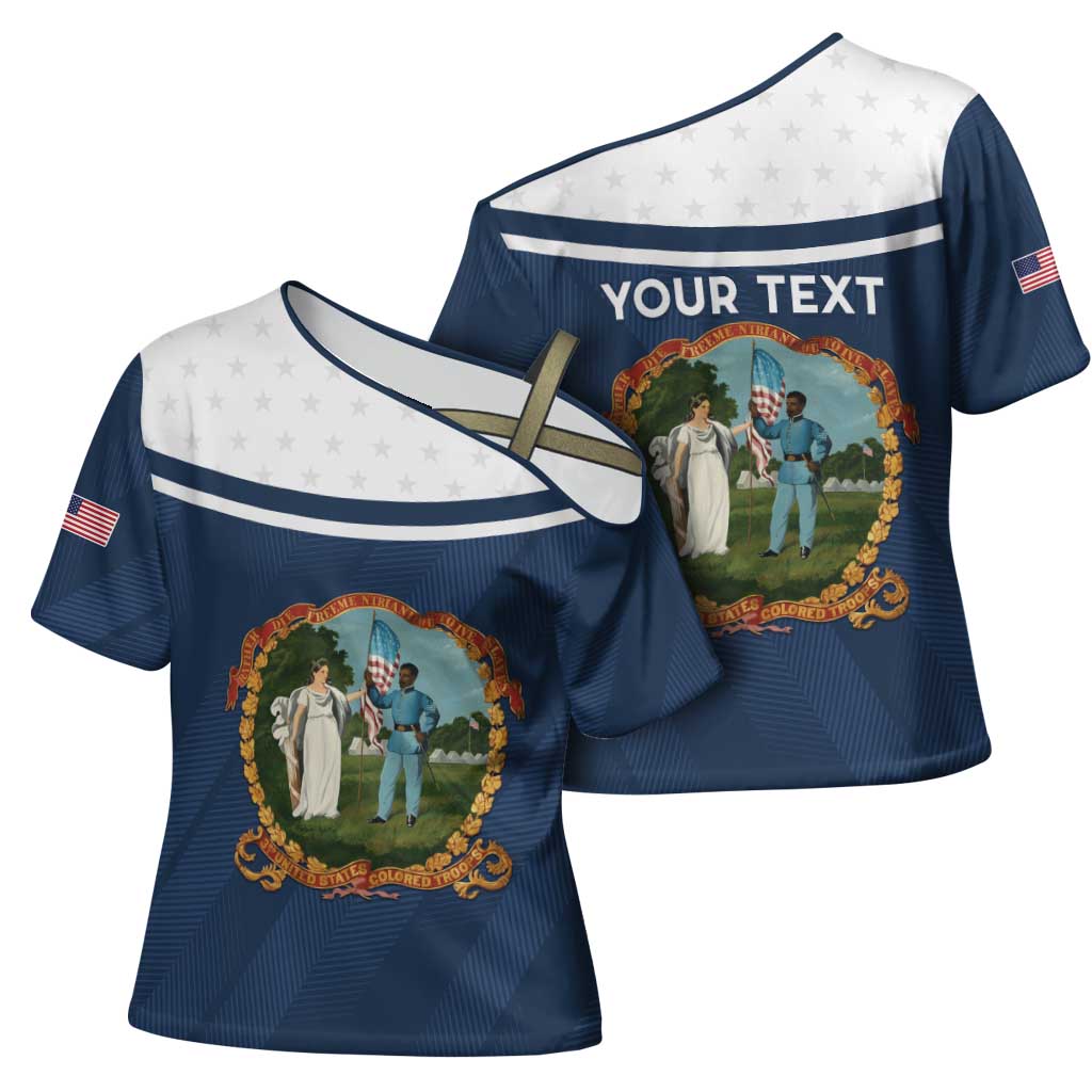 Personalized 3rd United States Colored Troops Cross Shoulder Shirt E Pluribus Unum - Wonder Print Shop