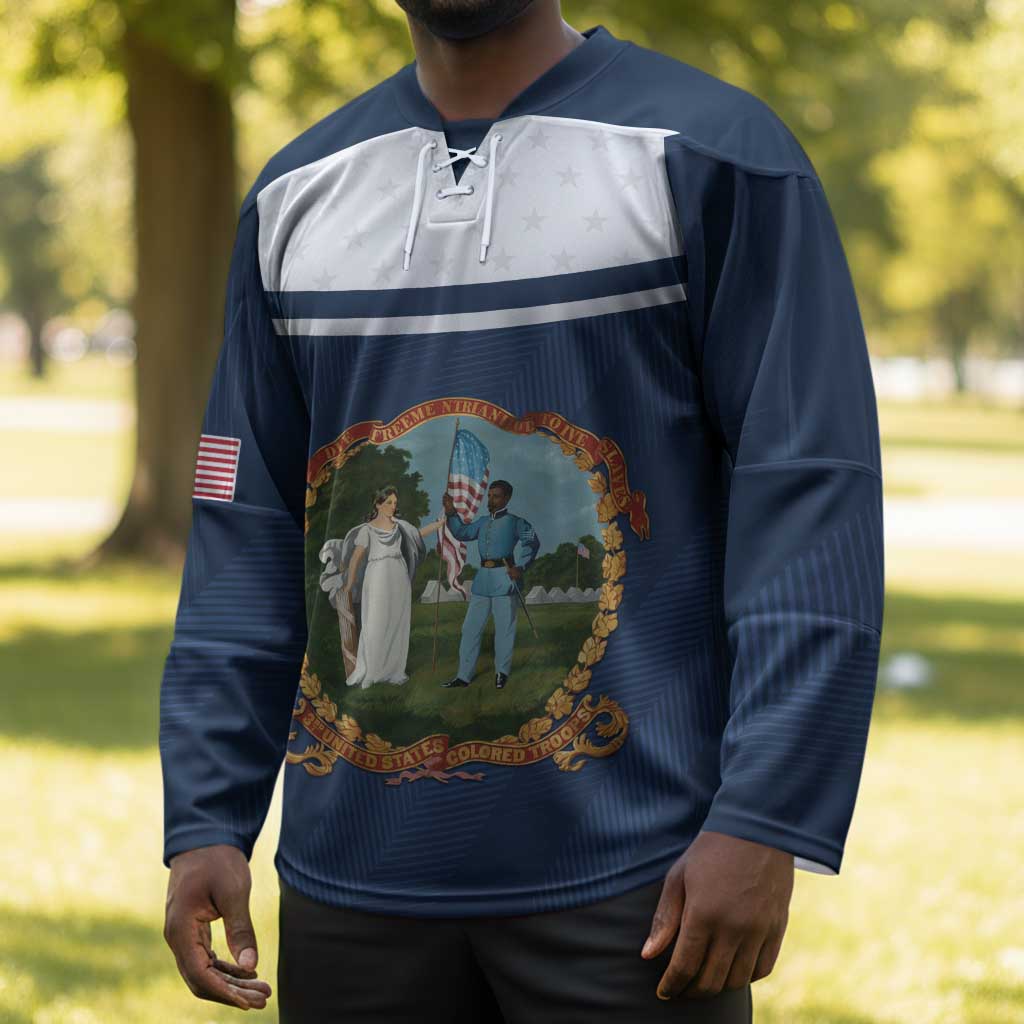 Personalized 3rd United States Colored Troops Hockey Jersey E Pluribus Unum - Wonder Print Shop