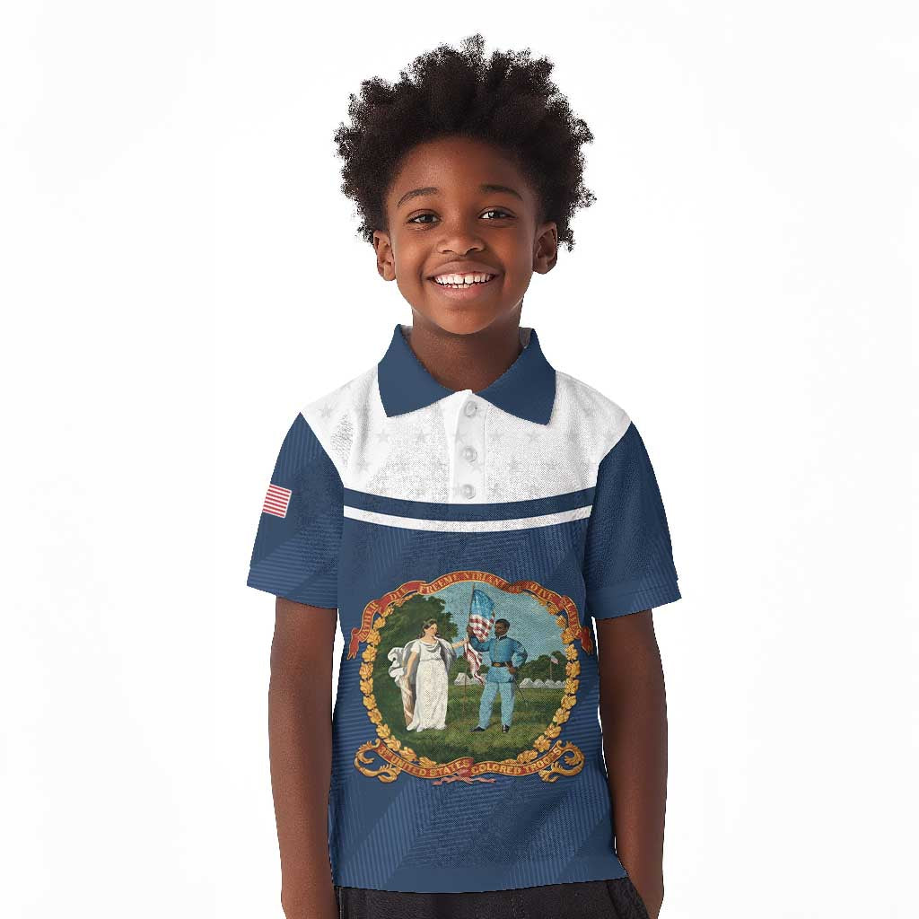 Personalized 3rd United States Colored Troops Kid Polo Shirt E Pluribus Unum - Wonder Print Shop