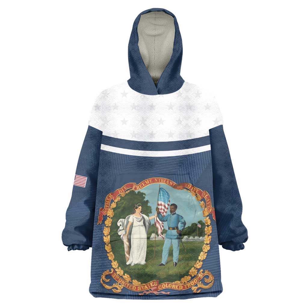 Personalized 3rd United States Colored Troops Kid Wearable Blanket Hoodie E Pluribus Unum - Wonder Print Shop