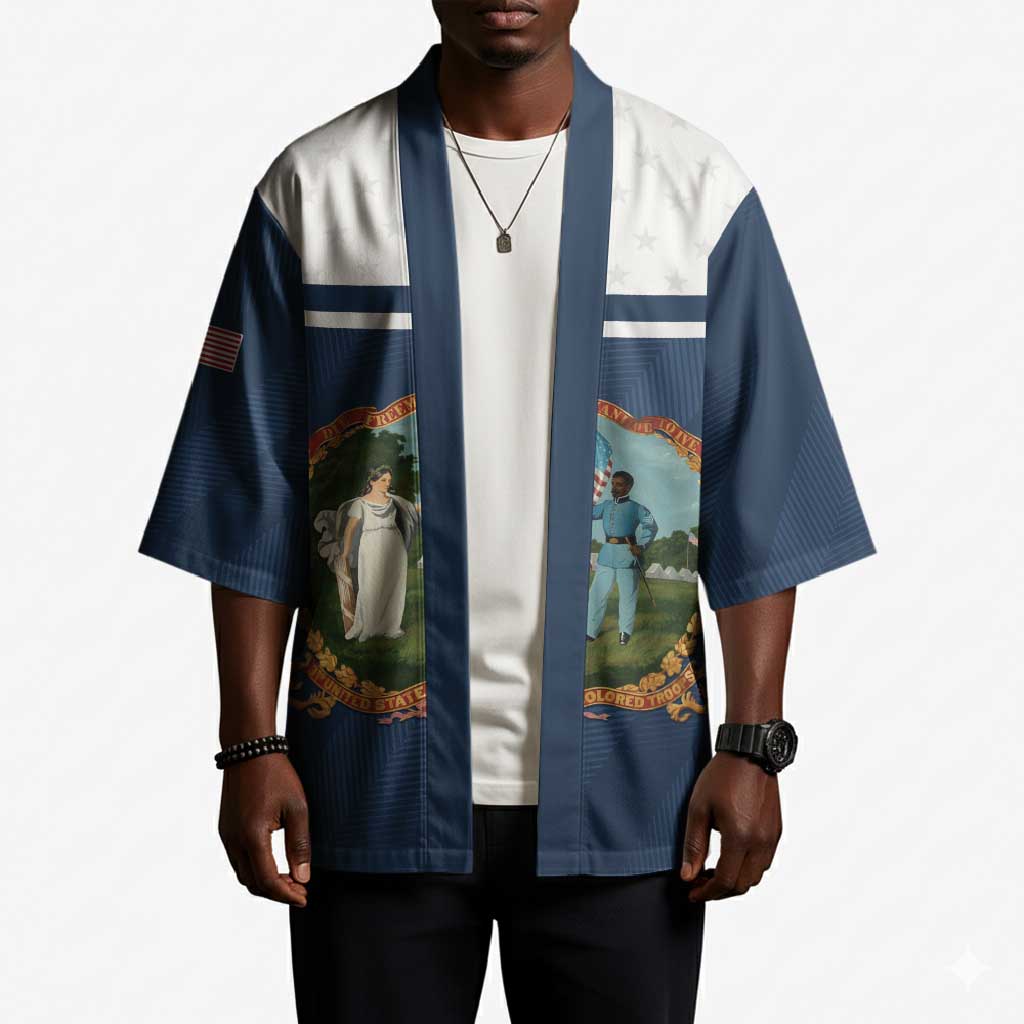 Personalized 3rd United States Colored Troops Kimono E Pluribus Unum - Wonder Print Shop