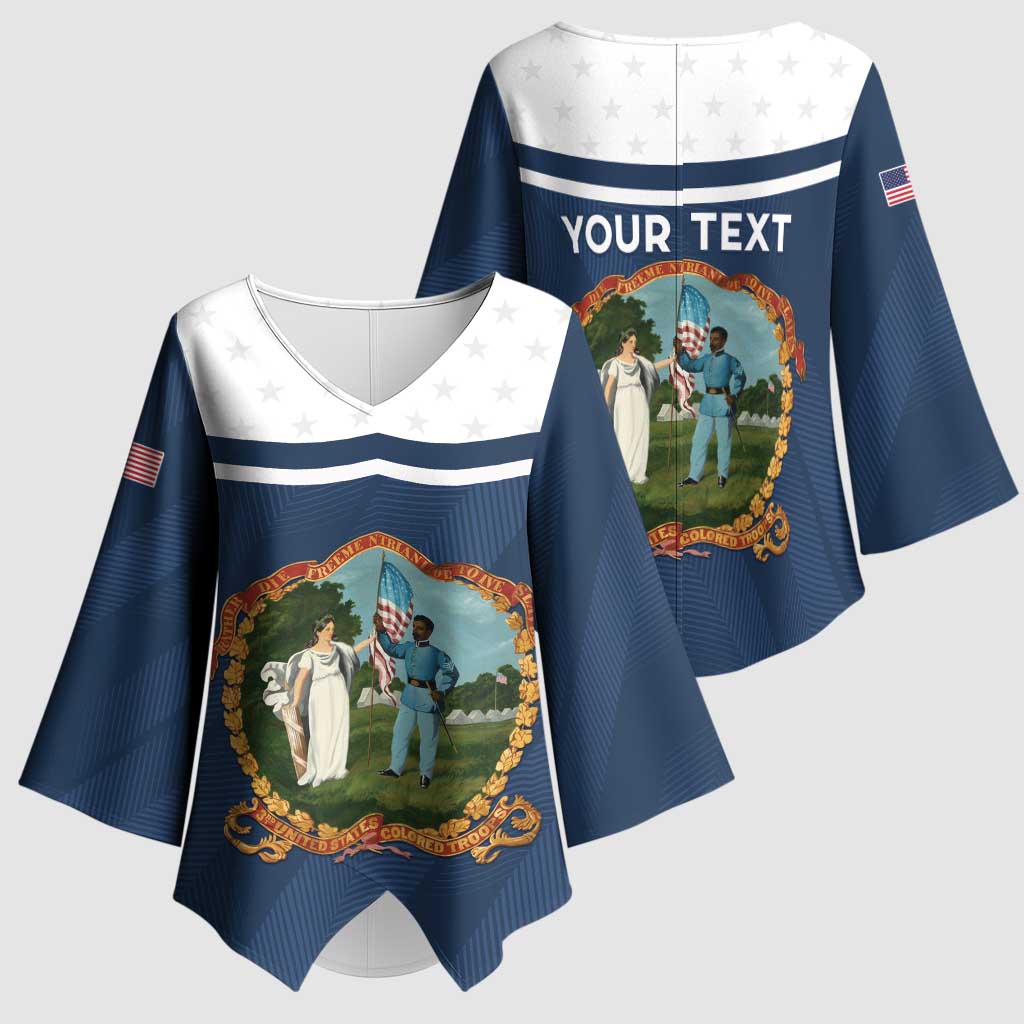 Personalized 3rd United States Colored Troops Kimono Sleeve Blouse E Pluribus Unum - Wonder Print Shop