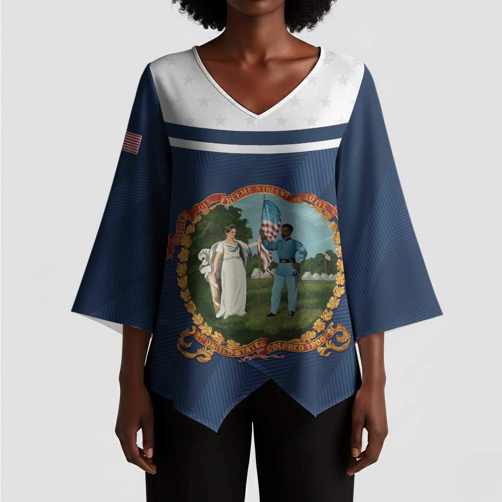 Personalized 3rd United States Colored Troops Kimono Sleeve Blouse E Pluribus Unum - Wonder Print Shop