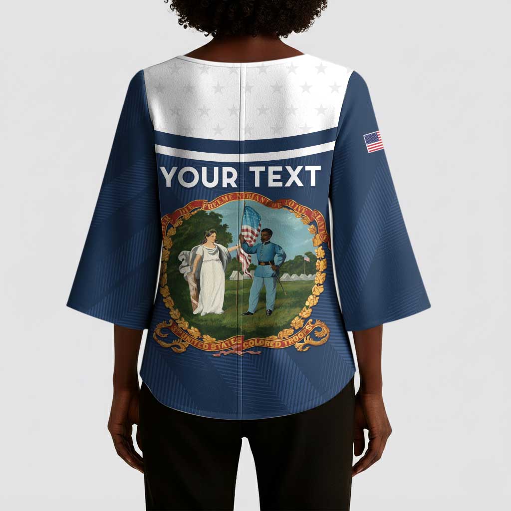 Personalized 3rd United States Colored Troops Kimono Sleeve Blouse E Pluribus Unum - Wonder Print Shop