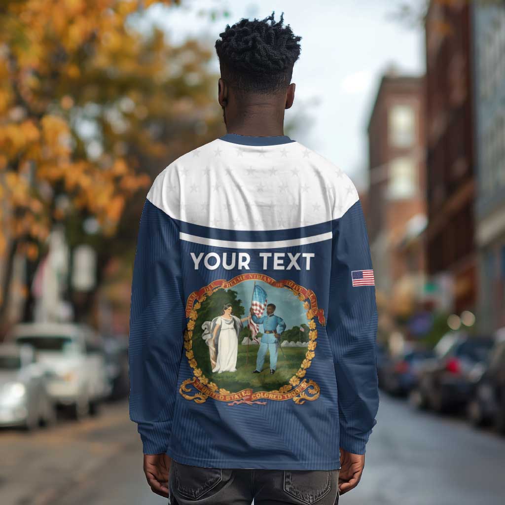 Personalized 3rd United States Colored Troops Long Sleeve Shirt E Pluribus Unum - Wonder Print Shop