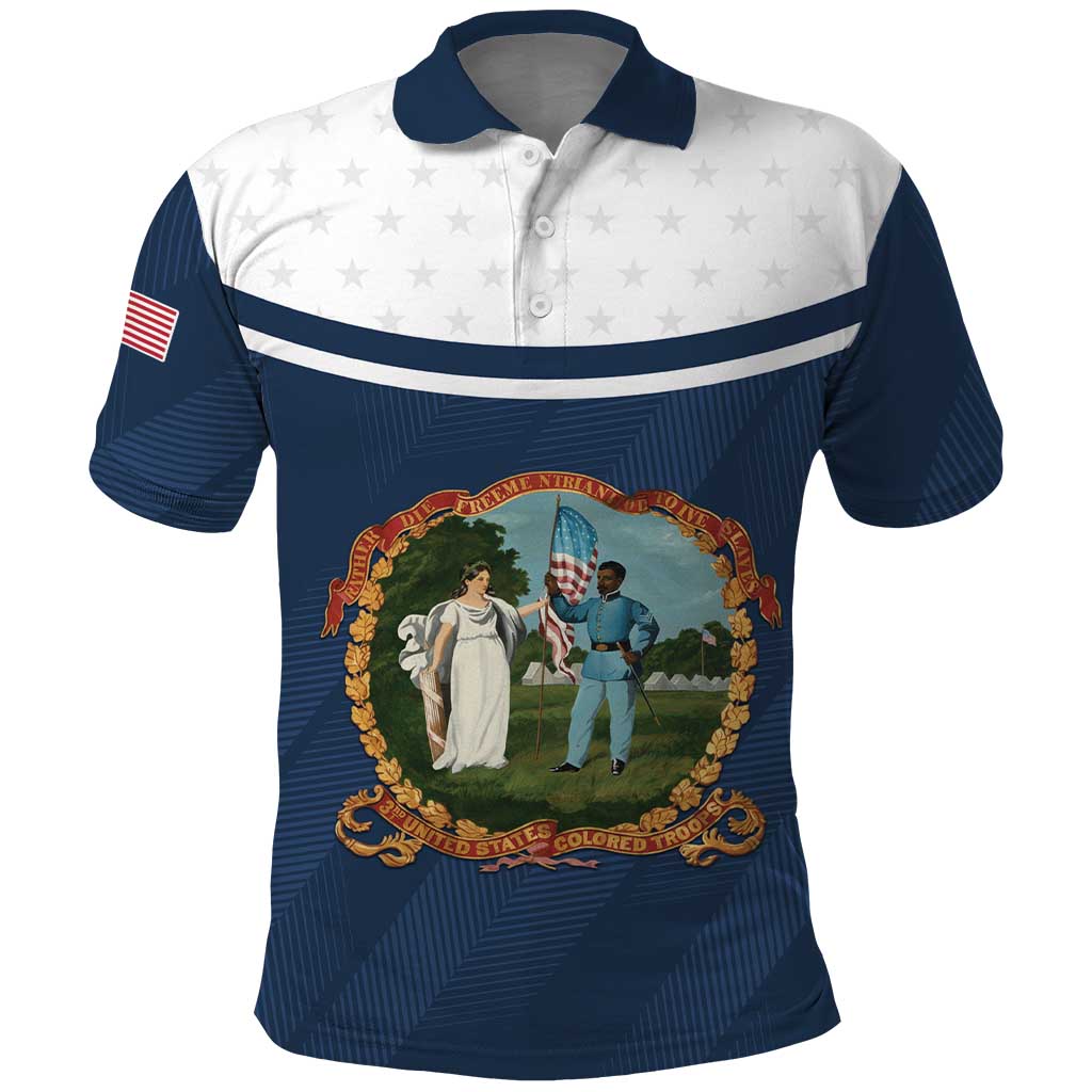Personalized 3rd United States Colored Troops Polo Shirt E Pluribus Unum - Wonder Print Shop