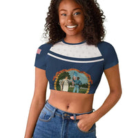 Personalized 3rd United States Colored Troops Raglan Cropped T shirt E Pluribus Unum - Wonder Print Shop