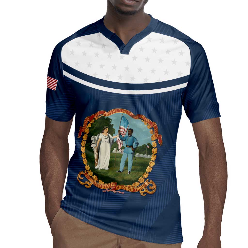 Personalized 3rd United States Colored Troops Rugby Jersey E Pluribus Unum - Wonder Print Shop
