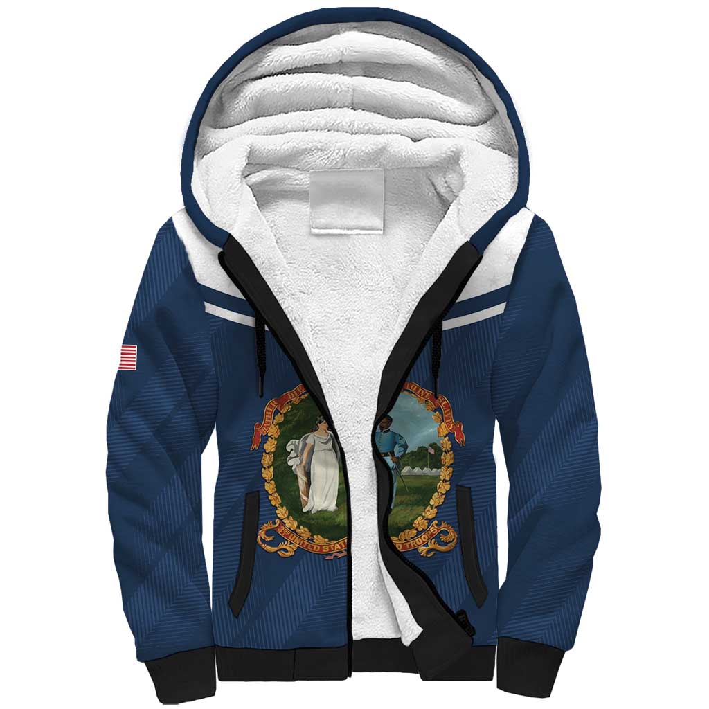 Personalized 3rd United States Colored Troops Sherpa Hoodie E Pluribus Unum - Wonder Print Shop