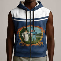 Personalized 3rd United States Colored Troops Sleeveless Zip Hoodie E Pluribus Unum - Wonder Print Shop