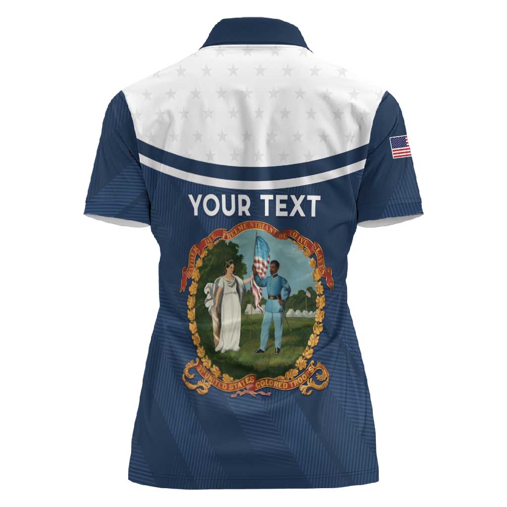 Personalized 3rd United States Colored Troops Women Polo Shirt E Pluribus Unum - Wonder Print Shop