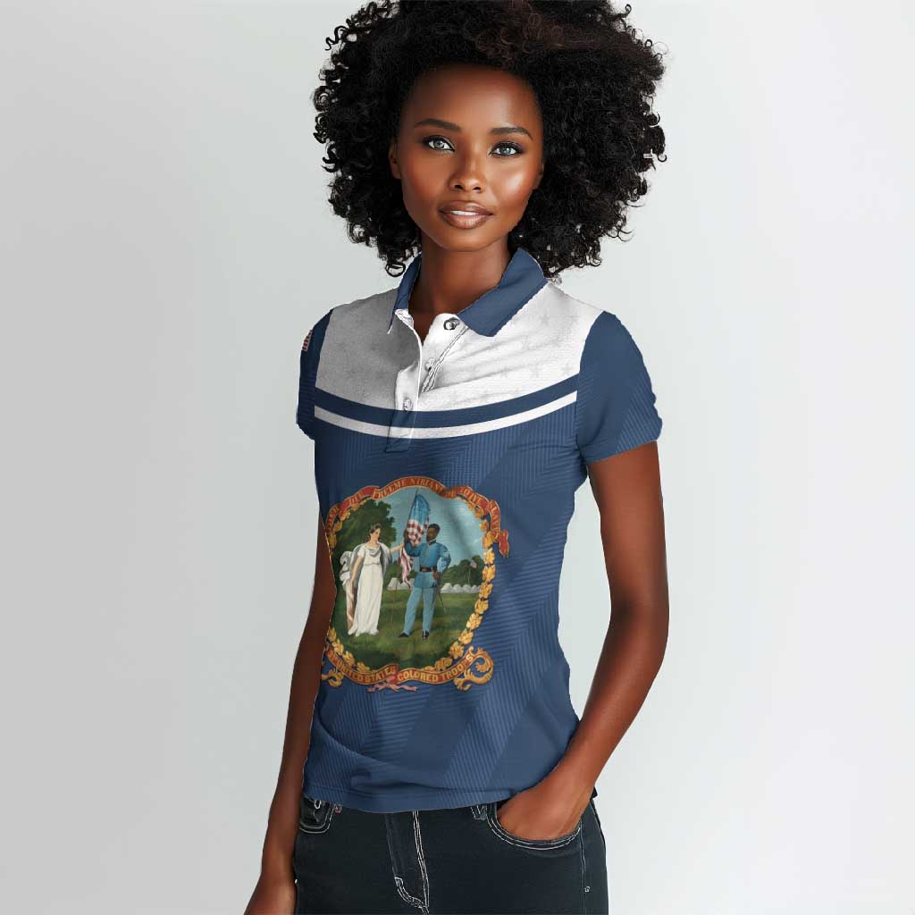 Personalized 3rd United States Colored Troops Women Polo Shirt E Pluribus Unum - Wonder Print Shop
