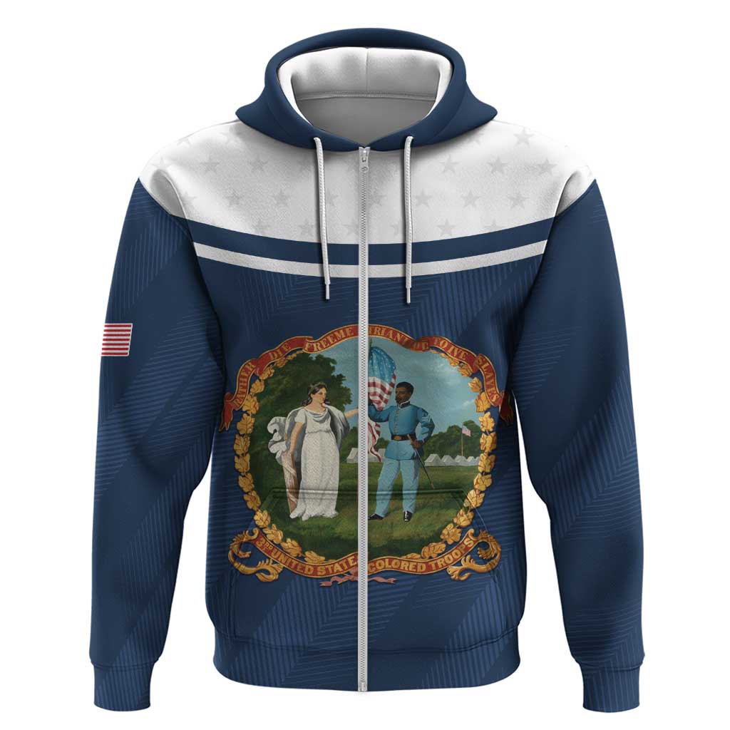 Personalized 3rd United States Colored Troops Zip Hoodie E Pluribus Unum - Wonder Print Shop