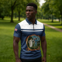 Personalized 3rd United States Colored Troops Zipper Polo Shirt E Pluribus Unum - Wonder Print Shop